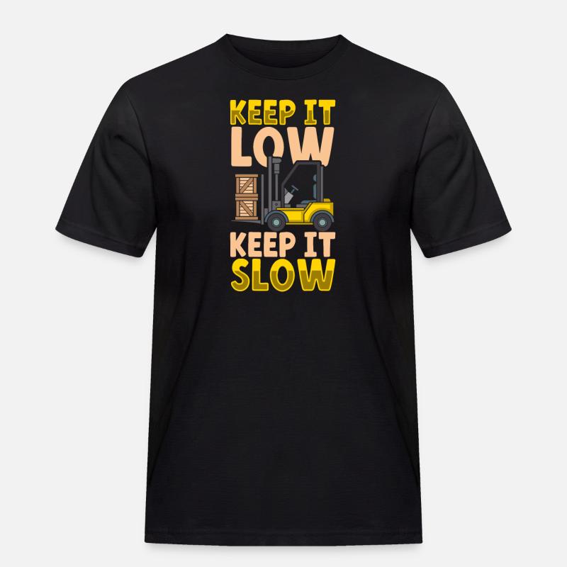 Gabelstaplerfahrer Lager Gabelstapler - Männer Workwear T-Shirt - Schwarz