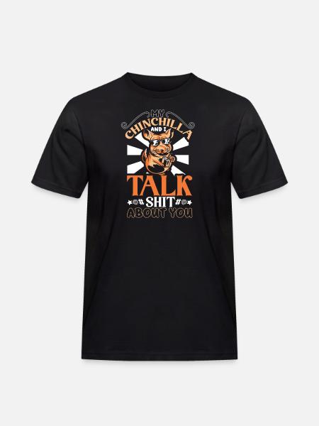 Chinchilla Liebhaber Geschenk Geschenkidee - Männer Workwear T-Shirt - Schwarz