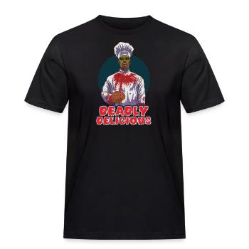 Drôle Zombie Cook Cuisine Horreur Cook Undead - T-shirt Workwear homme - noir - Devant - AI Model Male 178 light (178cm)