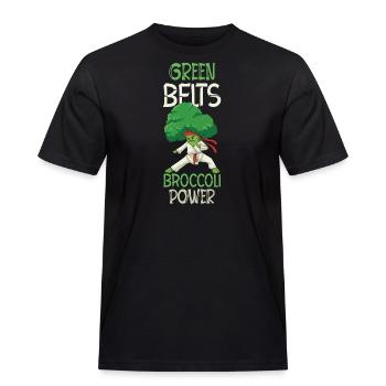Brocoli Arts Martiaux Karaté MMA Boxe Coups de pied - T-shirt Workwear homme - noir - Devant - AI Model Male 178 light (178cm)