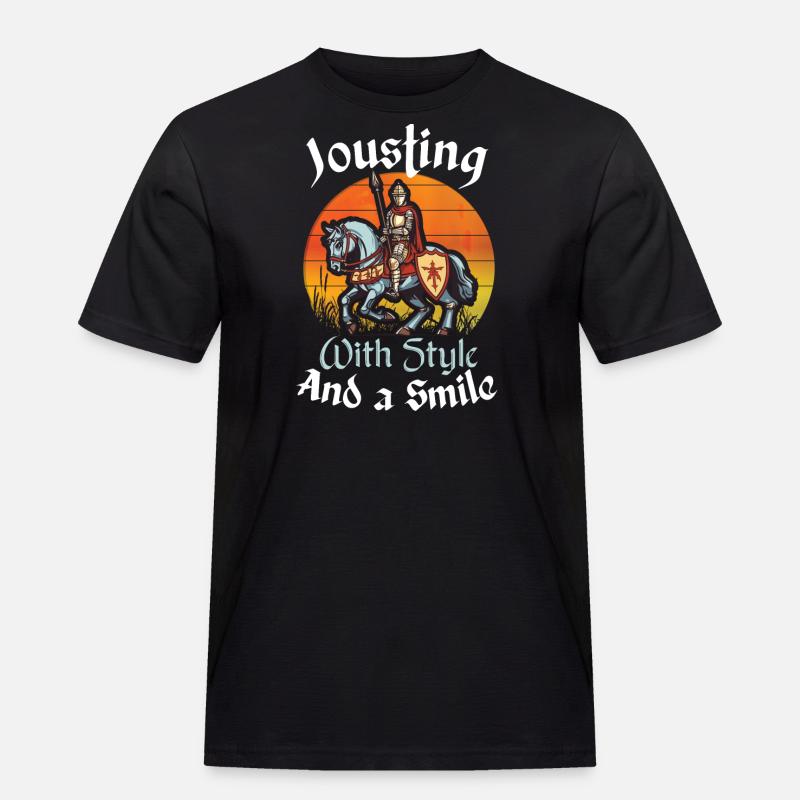 Ritterritter Mittelalterliche Renaissance-rüstung - Männer Workwear T-Shirt - Schwarz