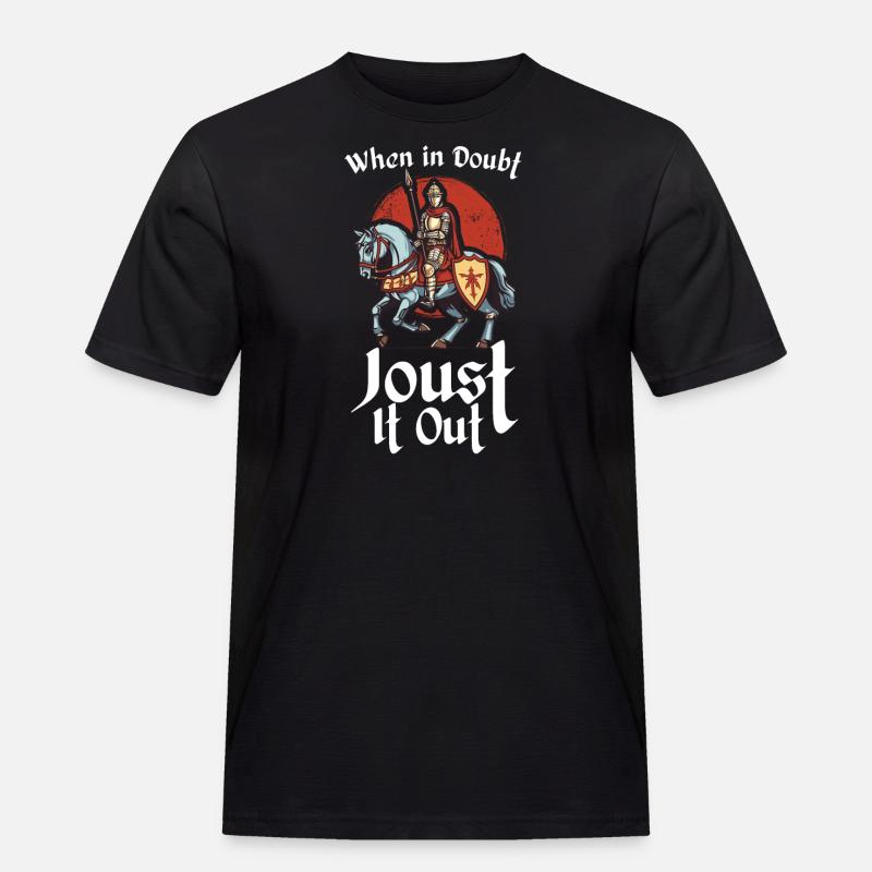 Ritterritter Mittelalterliche Renaissance-rüstung - Männer Workwear T-Shirt - Schwarz
