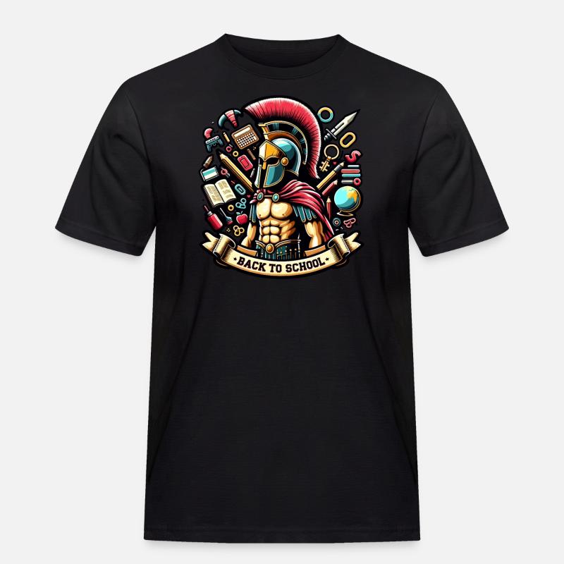 Gladiator-schullehrer Des Antiken Roms - Männer Workwear T-Shirt - Schwarz
