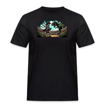 Julius Cäsar Römische Geschichte Römisches Reich - Männer Workwear T-Shirt - Schwarz - Vorne - AI Model Male 178 light (178cm)