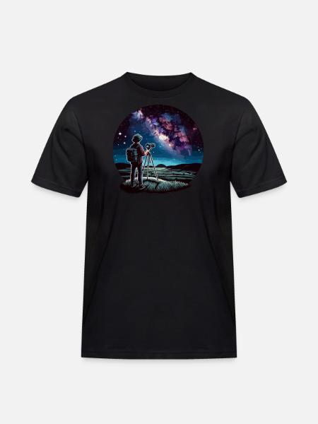 Astrophotography Astronomy Space Camera - Men's Workwear T-Shirt - black