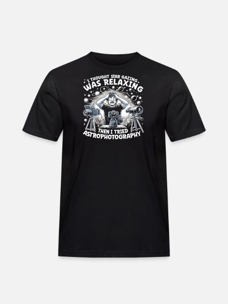 Astrophotography Astronomy Space Camera - Men's Workwear T-Shirt - black