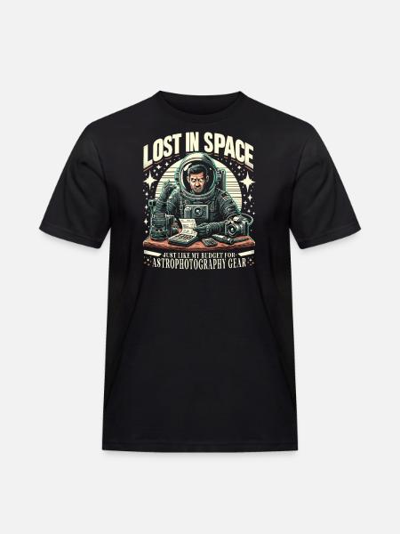 Astrophotography Astronomy Space Camera - Men's Workwear T-Shirt - black