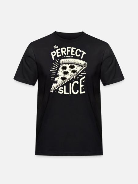 Funny pizza lover pizza enthusiast - Men's Workwear T-Shirt - black