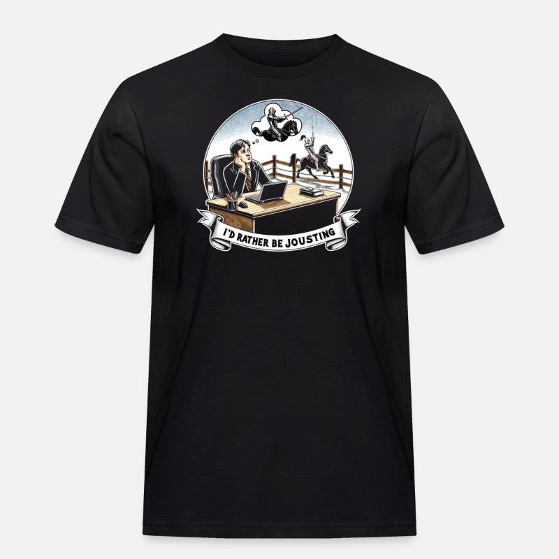 Ritterritter Mittelalterliche Renaissance-rüstung - Männer Workwear T-Shirt - Schwarz