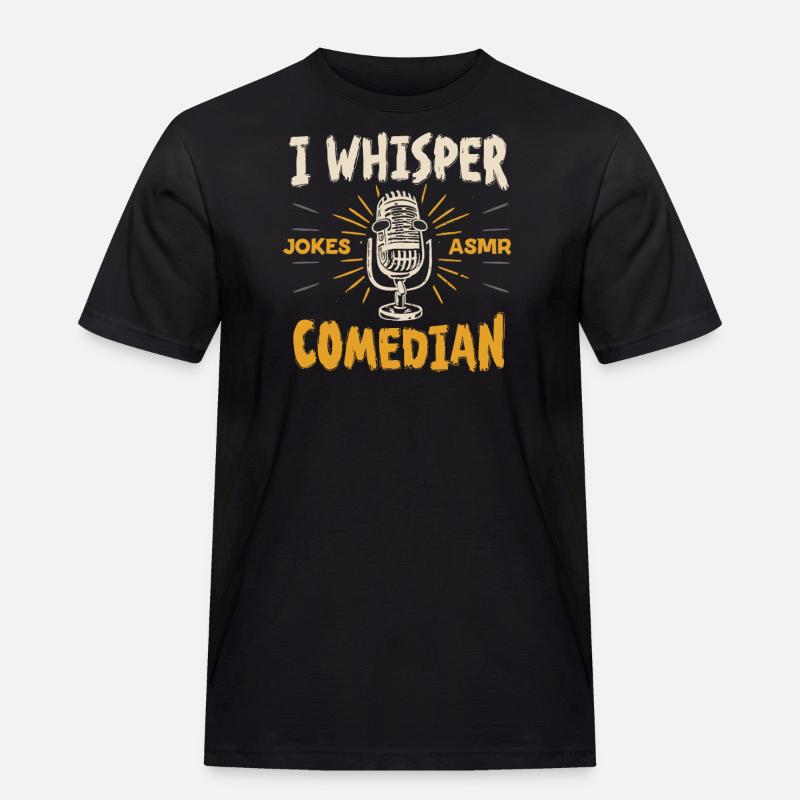 Asmr Whispering Asmr Enthusiast Mindfulness - Männer Workwear T-Shirt - Schwarz
