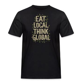 Farmers Market Farmer Agriculture Farming Food - Männer Workwear T-Shirt - Schwarz - Vorne - AI Model Male 178 light (178cm)