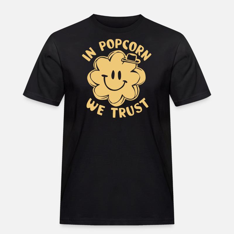 Dicton de pop-corn amusant, pop-corn en rafale - T-shirt Workwear homme - noir