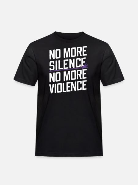 Raising awareness of domestic violence - Men's Workwear T-Shirt - black