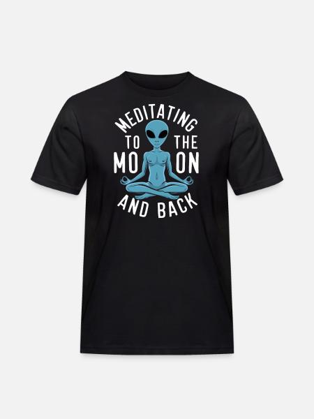 meditation, mindfulness, relaxation and - Men's Workwear T-Shirt - black