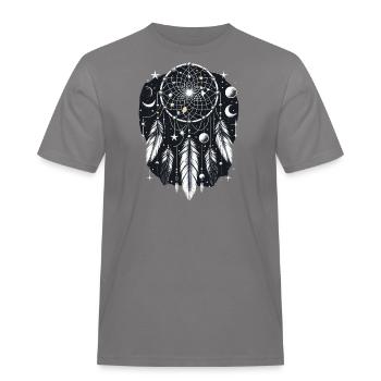 Attrape-rêves Attrape-rêves spirituel bohème - T-shirt Workwear homme - gris - Devant - AI Model Male 185 dark (185cm)
