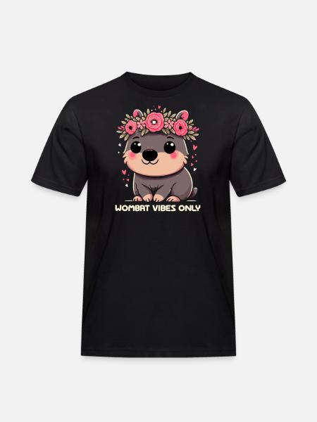 Feeling Wombat-Tastic Today - Funny Wombat - Men's Workwear T-Shirt - black