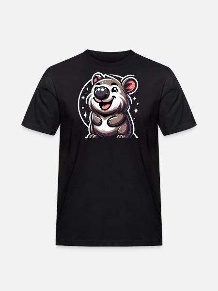 Feeling Wombat-Tastic Today - Funny Wombat - Men's Workwear T-Shirt - black