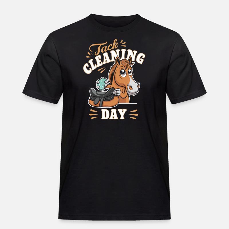 Morsomme hestemotiver for hesteelskere og - Workwear T-Shirt for menn - svart