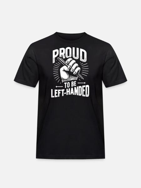 Linkshänder Lefty Left-hander Leftie Buddy - Men's Workwear T-Shirt - black