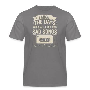 Introversion Alternative Style Emotional - Men's Workwear T-Shirt - grey - Front - AI Model Male 185 dark (185cm)