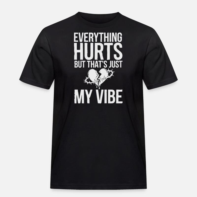 Introversion Alternative Style Emotional - Men's Workwear T-Shirt - black