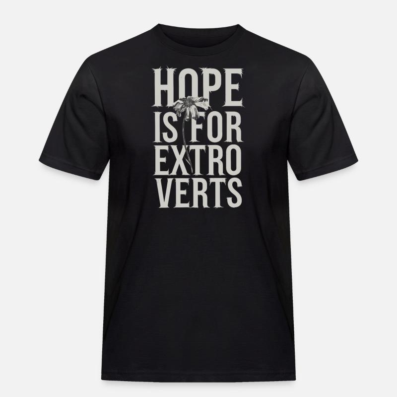 Introversion Alternative Style Emotional - Männer Workwear T-Shirt - Schwarz