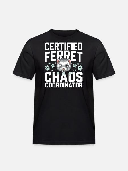 Ferret Owner, Ferret Lover, Sweets - Men's Workwear T-Shirt - black
