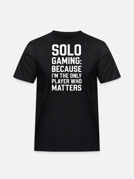 Introverted Gamer Declarer Calm - Men's Workwear T-Shirt - black