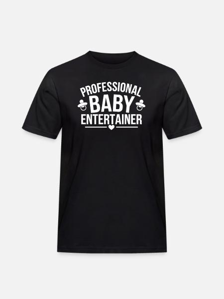 Forældreskabshumor Nybagte fædre har for første gang - Herre Workwear T-Shirt - sort