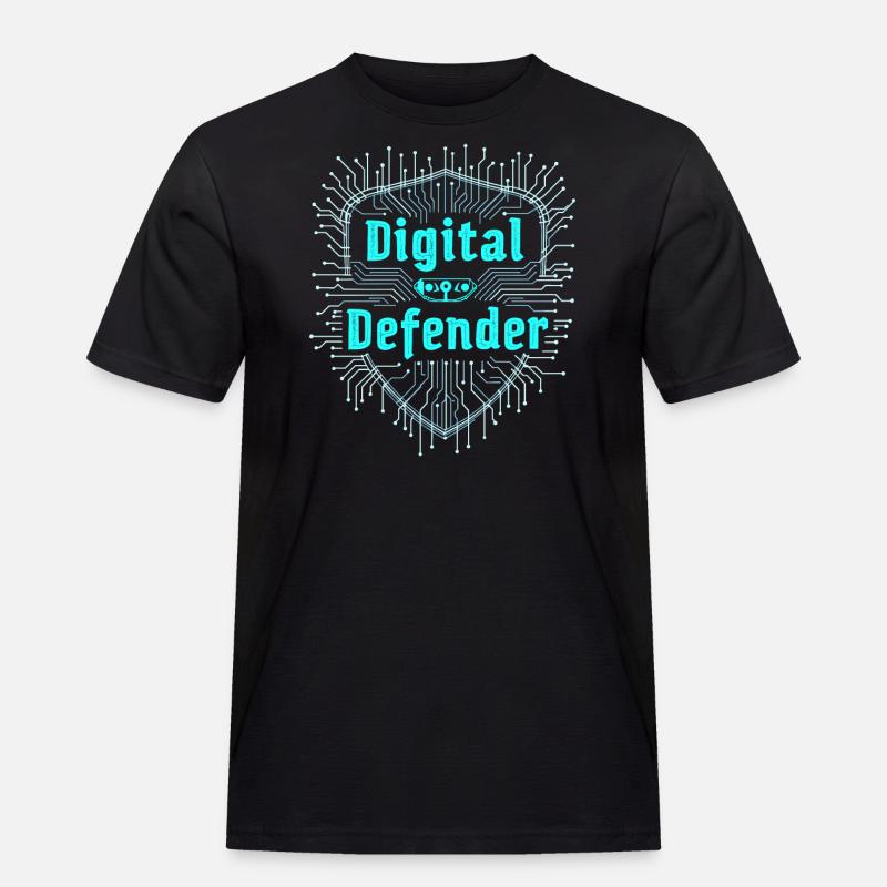 Ethical Hacking Cybersecurity Digital - Men's Workwear T-Shirt - black