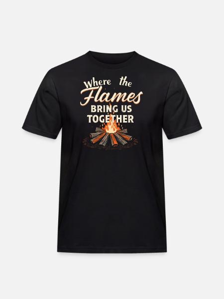 Fire Pits Backyard Gatherings In - Men's Workwear T-Shirt - black