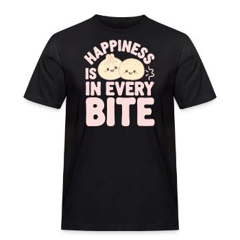 Dim-sum lovers of Chinese cuisine and dumplings - Men's Workwear T-Shirt - black - Front - AI Model Male 178 light (178cm)