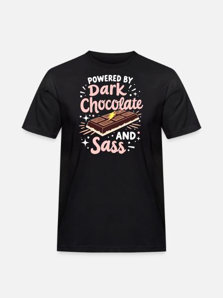 Chocolate enthusiasts, Dark chocolate fans, - Men's Workwear T-Shirt - black