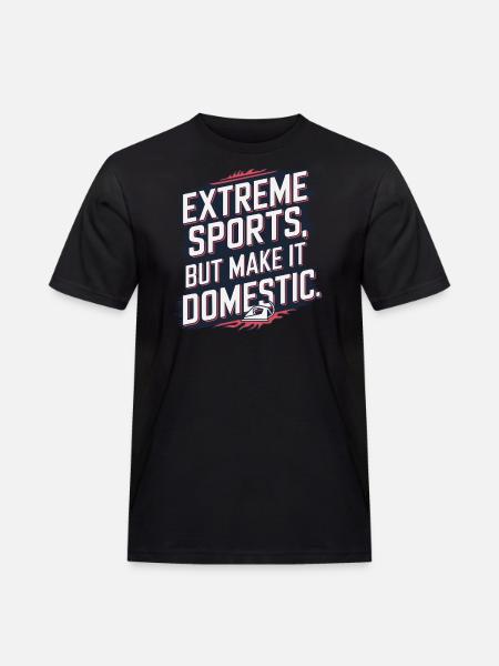 Extreme Ironing Competitive Funny - Men's Workwear T-Shirt - black