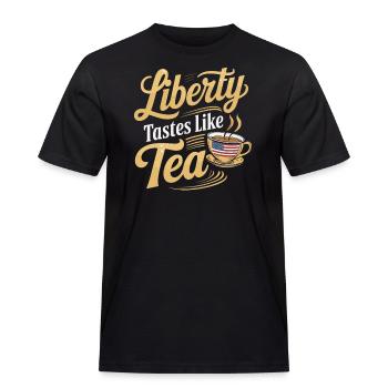 Boston Tea 1773 American Revolution Historic - Männer Workwear T-Shirt - Schwarz - Vorne - AI Model Male 178 light (178cm)