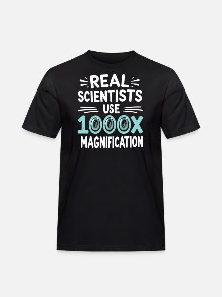 Microscope Enthusiast Lab Technician Science - Men's Workwear T-Shirt - black