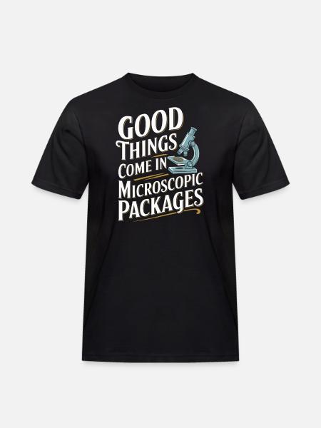 Microscope Enthusiast Lab Technician Science - Men's Workwear T-Shirt - black