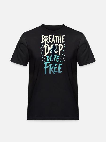 Mermaid Underwater Performer Mermaid - Men's Workwear T-Shirt - black