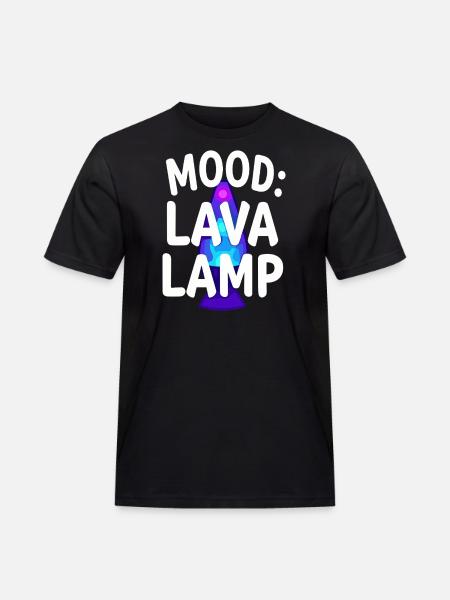 Lava Lamp Retro Aesthetic Psychedelic - Men's Workwear T-Shirt - black