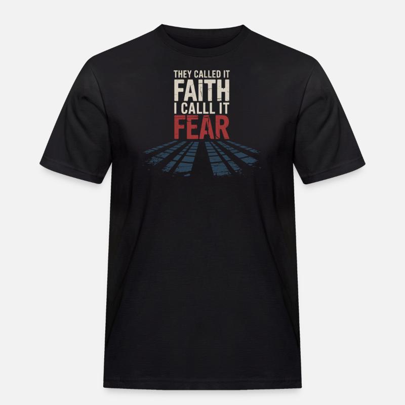 Ehemalige Religionsgemeinschaft Überlebende - Männer Workwear T-Shirt - Schwarz