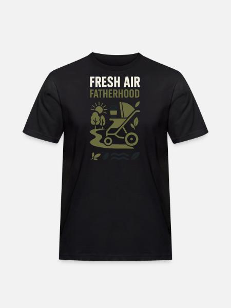 Nursery Dad Fatherhood Pride - Men's Workwear T-Shirt - black