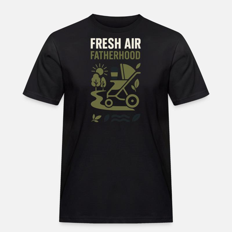 Kinderzimmervater Vaterschaft Pride - Männer Workwear T-Shirt - Schwarz