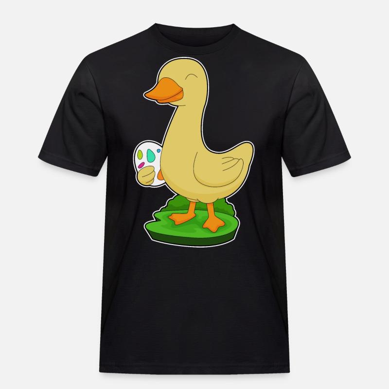 Duck Easter Easter Egg - Men's Workwear T-Shirt - black