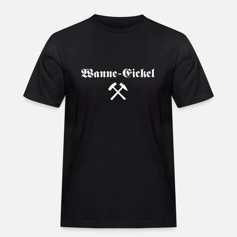 Wanne-Eickel - Männer Workwear T-Shirt - Schwarz
