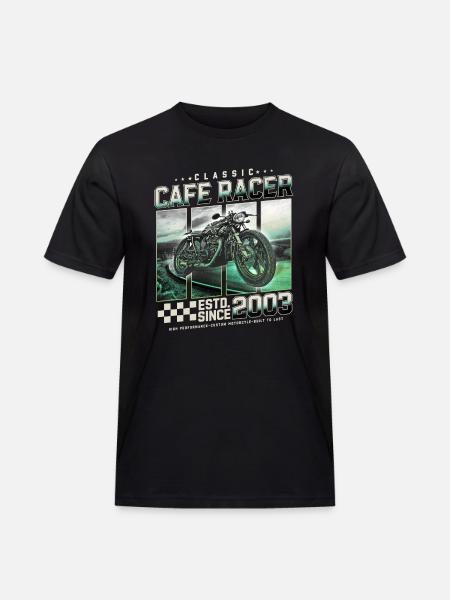 Cafe Racer 2003 Birthday Gift - Men's Workwear T-Shirt - black