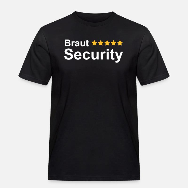 Braut Security Junggesellin Abschied - Männer Workwear T-Shirt - Schwarz