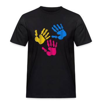 Bollywood 02 - T-shirt Workwear homme - noir - Devant - AI Model Male 178 light (178cm)