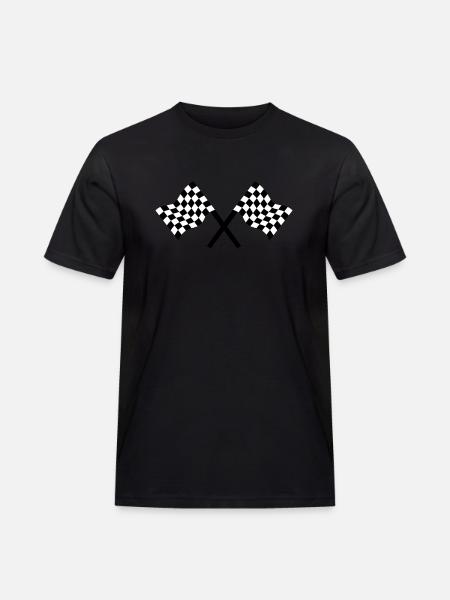 Autorennen - Männer Workwear T-Shirt - Schwarz