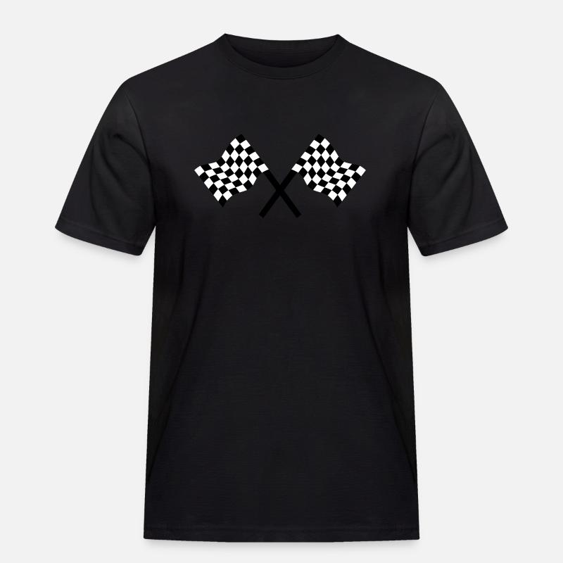 Autorennen - Männer Workwear T-Shirt - Schwarz