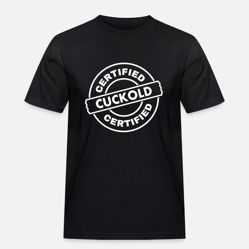 Cuckold - Männer Workwear T-Shirt - Schwarz